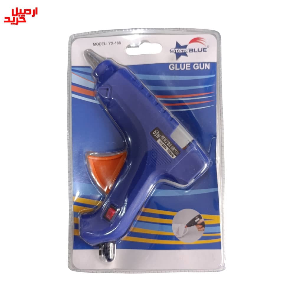 تفنگ چسب حرارتی استار بلو مدل star blue hot melt glue gun model yx-188
