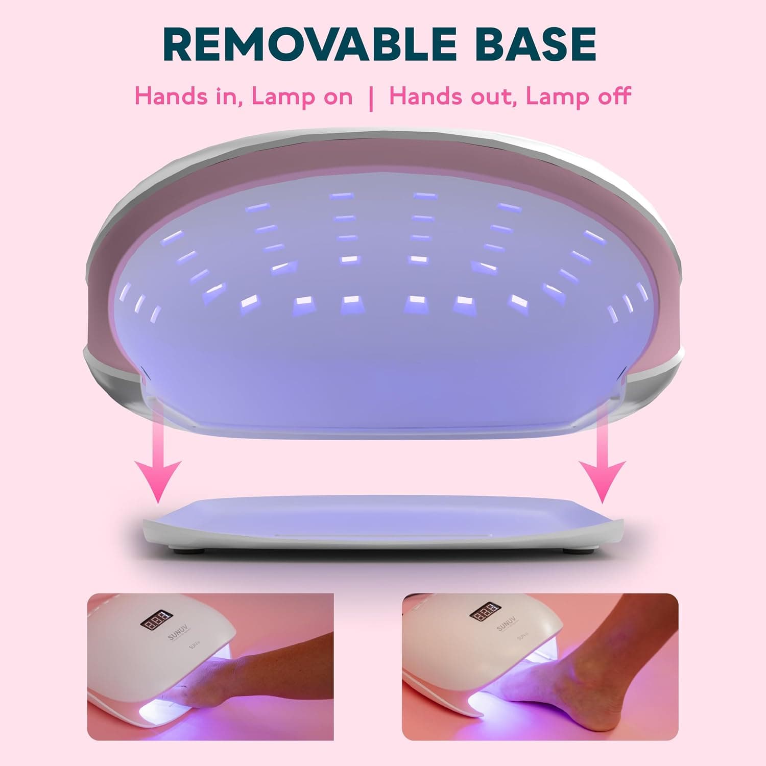 دستگاه لاک خشک کن SUNUV مدل SUN4S | دستگاه UV LED ۴۸ وات سالنی و خانگی — تصویر ۴