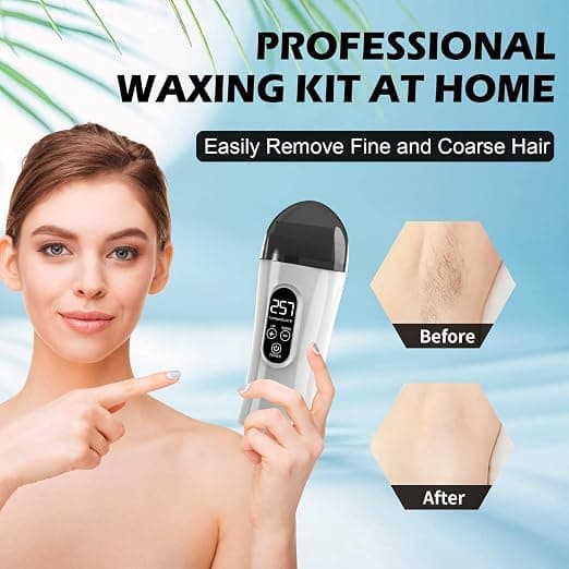 کیت گرم کننده موم اپیلاسیون و دستگاه واکس رولر دیجیتال | Digital Roll on Wax Warmer Kit — تصویر ۱۰
