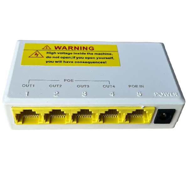 اسپلیتر 4 پورت standard PoE repeater 10/100 350m — تصویر ۲