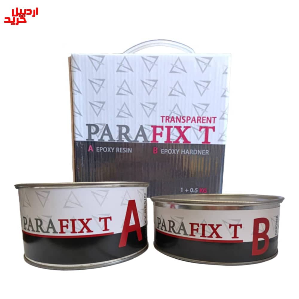 چسب سنگ اپوکسی پارافیکس پارابین شفاف – parafix epoxy adhesive 1.5kg — تصویر ۴