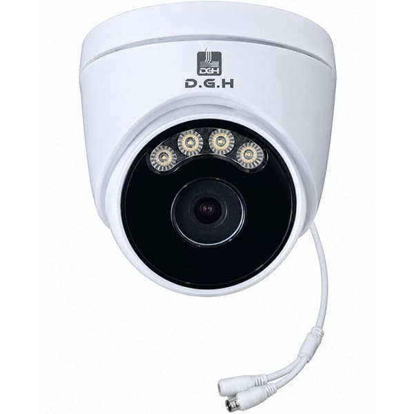 دوربین دام PVC 2.4MP AHD رنگی میکروفن دار برند دی جی اچ HD246-A-LED — تصویر ۲