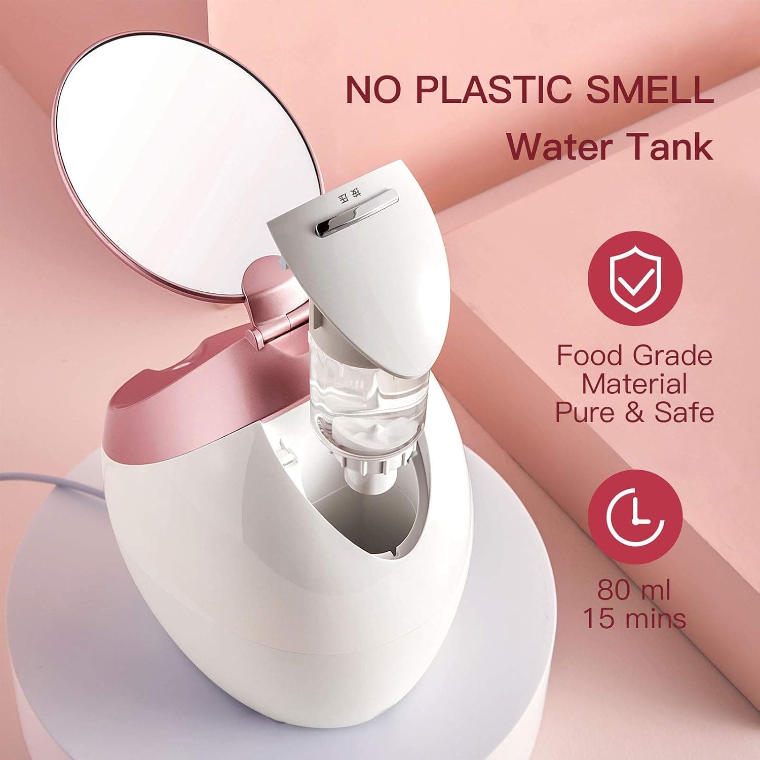 دستگاه پاکسازی و بخور گرم صورت نانو یونی و آینه الایدی اکاچی گلیا | OKACHI GLIYA Skin Care Steamer — تصویر ۸