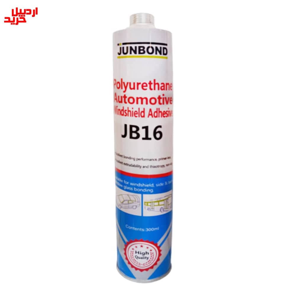 چسب پلی اورتان کارتریج مشکی جانباند مدل junbond black polyurethane automotive windshield adhesive 300ml – jb16 — تصویر ۲