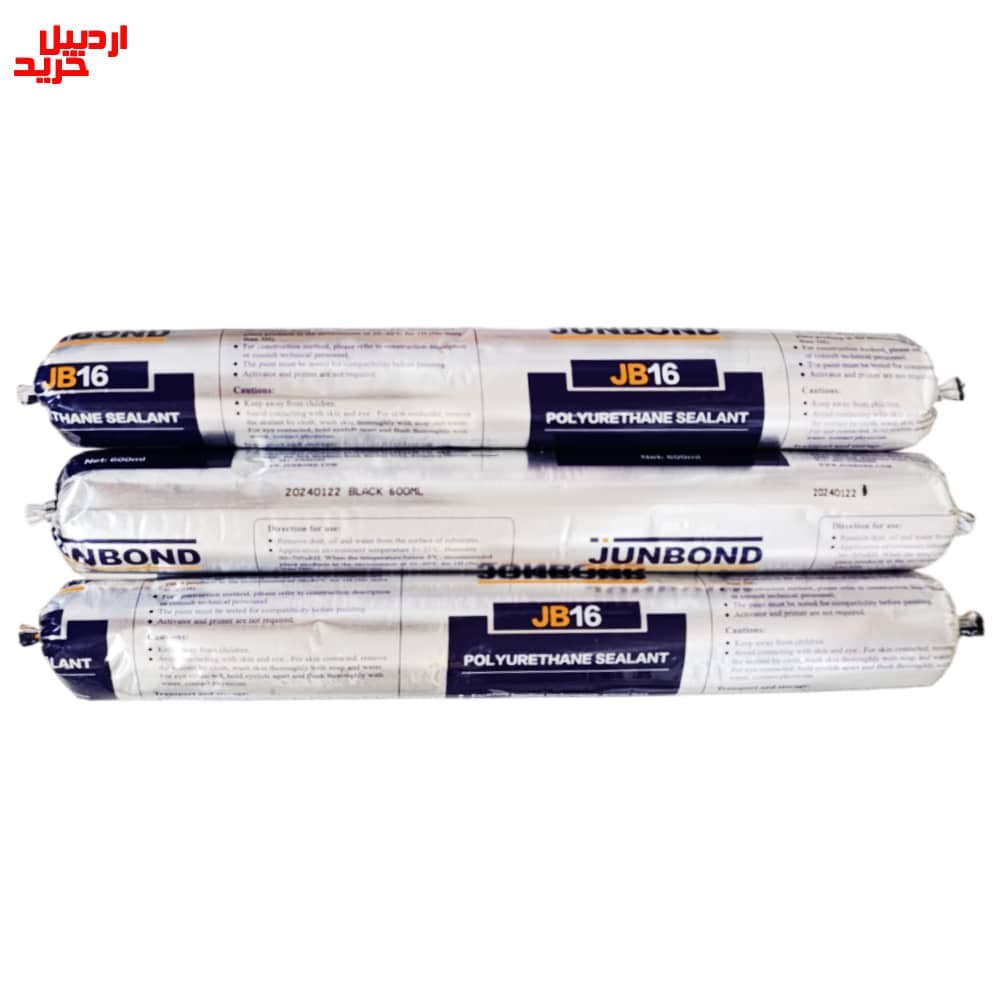 چسب پلی اورتان سوسیسی مشکی جانباند مدل junbond black sausage polyurethane sealant (pu60) – jb16 — تصویر ۲