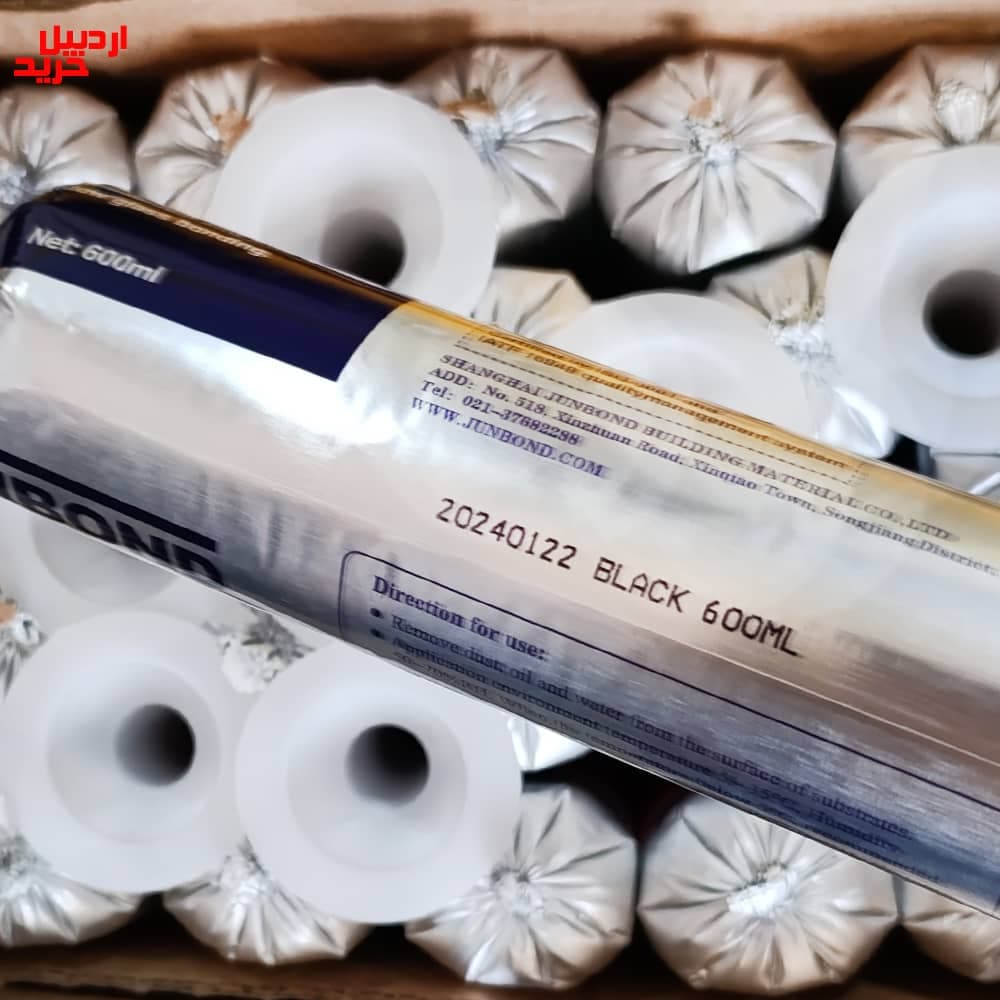 چسب پلی اورتان سوسیسی مشکی جانباند مدل junbond black sausage polyurethane sealant (pu60) – jb16 — تصویر ۵
