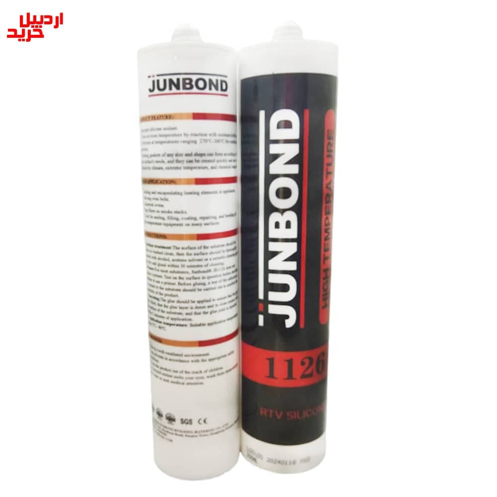 چسب سیلیکون واشرساز حرارتی قرمز جانباند مدل junbond high temperature rtv silicone 300ml – jb1126 — تصویر ۸
