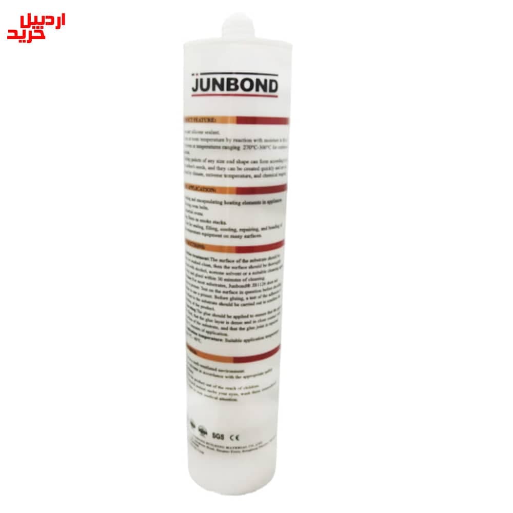 چسب سیلیکون واشرساز حرارتی قرمز جانباند مدل junbond high temperature rtv silicone 300ml – jb1126 — تصویر ۷