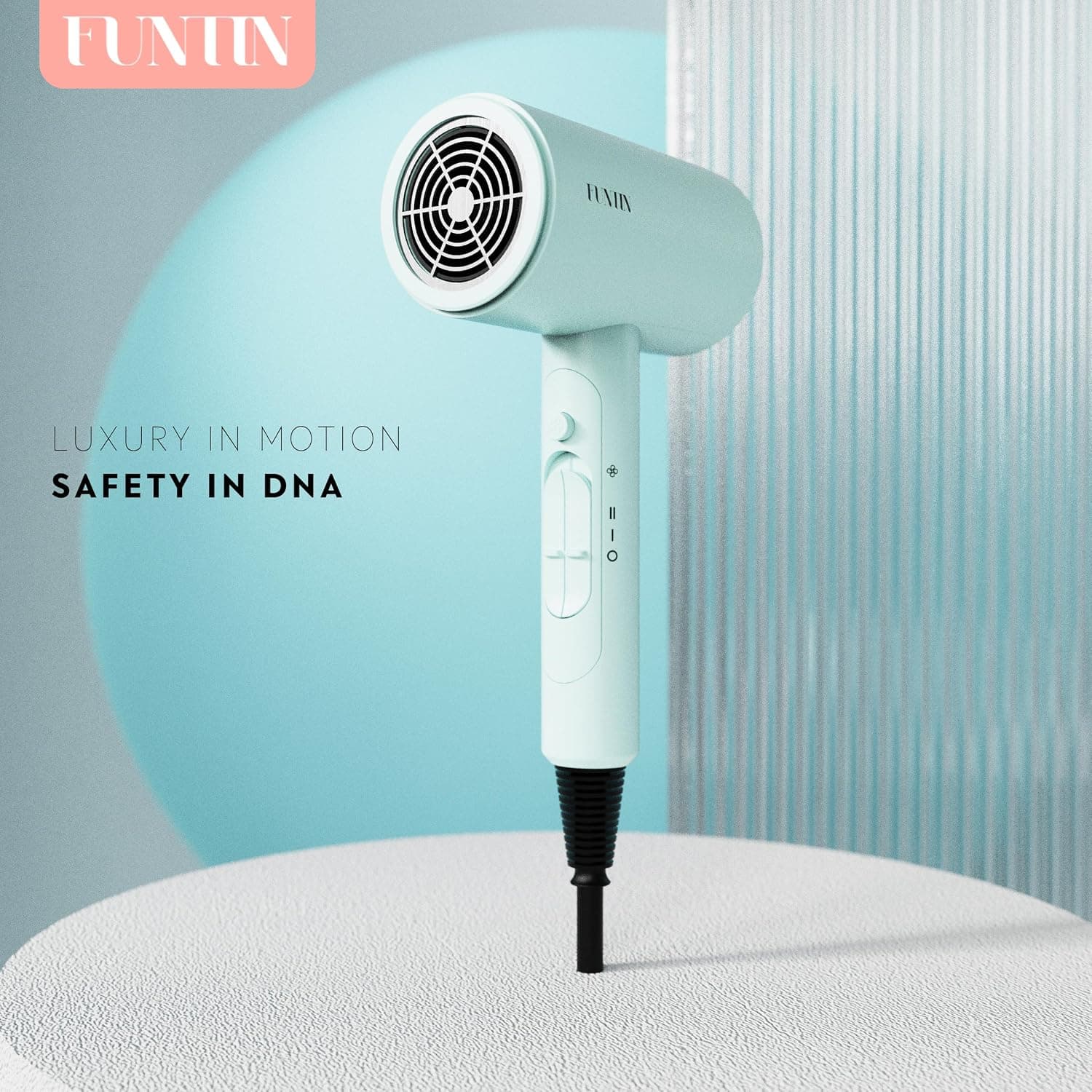 سشوار یون‌ساز فونتین مدل F01 با دیسپانسر | Funtin F01 Ionic Hair Dryer Set — تصویر ۱۱