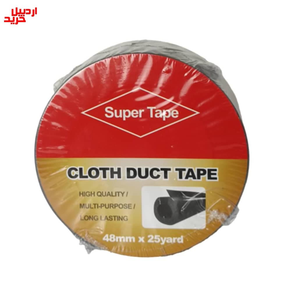 نوار چسب برزنتی سوپر تیپ عرض 5 سانت – super tape cloth duct tape 48mm*25yard