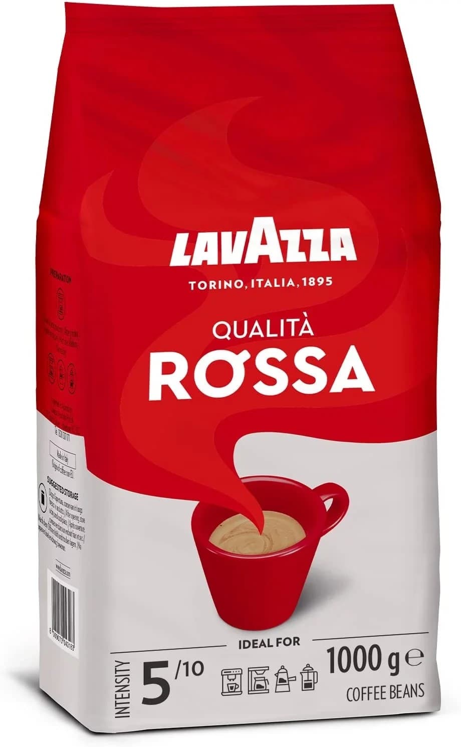 دانه قهوه لاوازا کوالیتا روسا (Lavazza Qualita Rossa) 1 کیلوگرمی — تصویر ۲