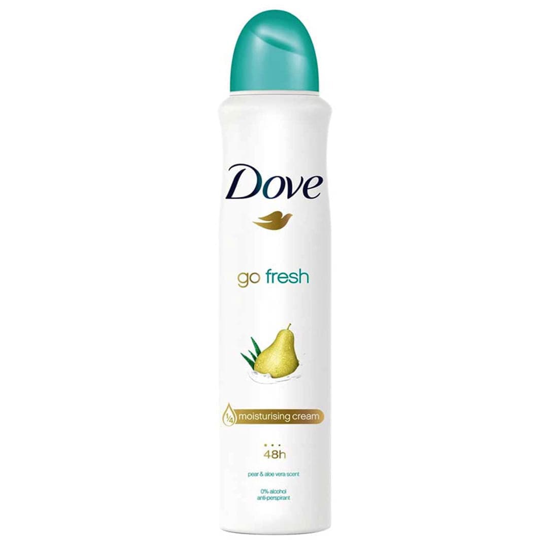 اسپری ضد تعریق داو DOVE رایحه گلابی و آلوئه ورا حجم 250 میلی لیتر اورجینال — تصویر ۳