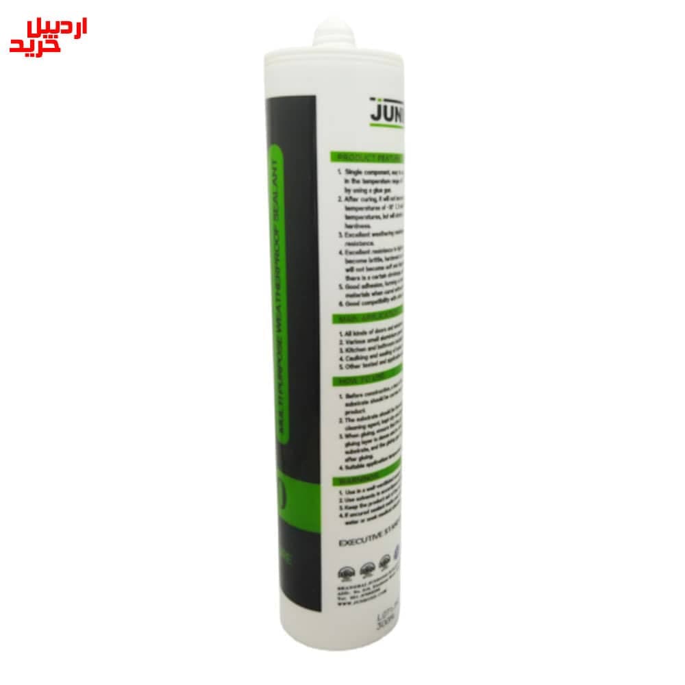 چسب سیلیکون خنثی سفید جانباند مدل 9600 – junbond 9600 multi purpose weatherproof sealant neutral cure white 300ml — تصویر ۹