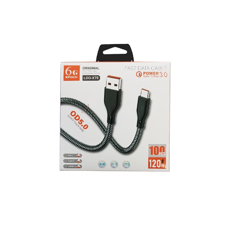 کابل تبدیل usb به microusb مدل LDO-X70 طول 1 متر