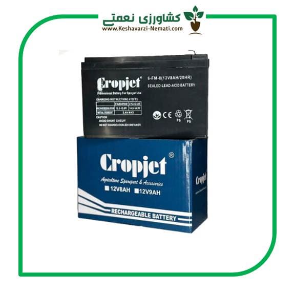 باتری سمپاش شارژی 12 ولت 8 آمپر کراپ جت