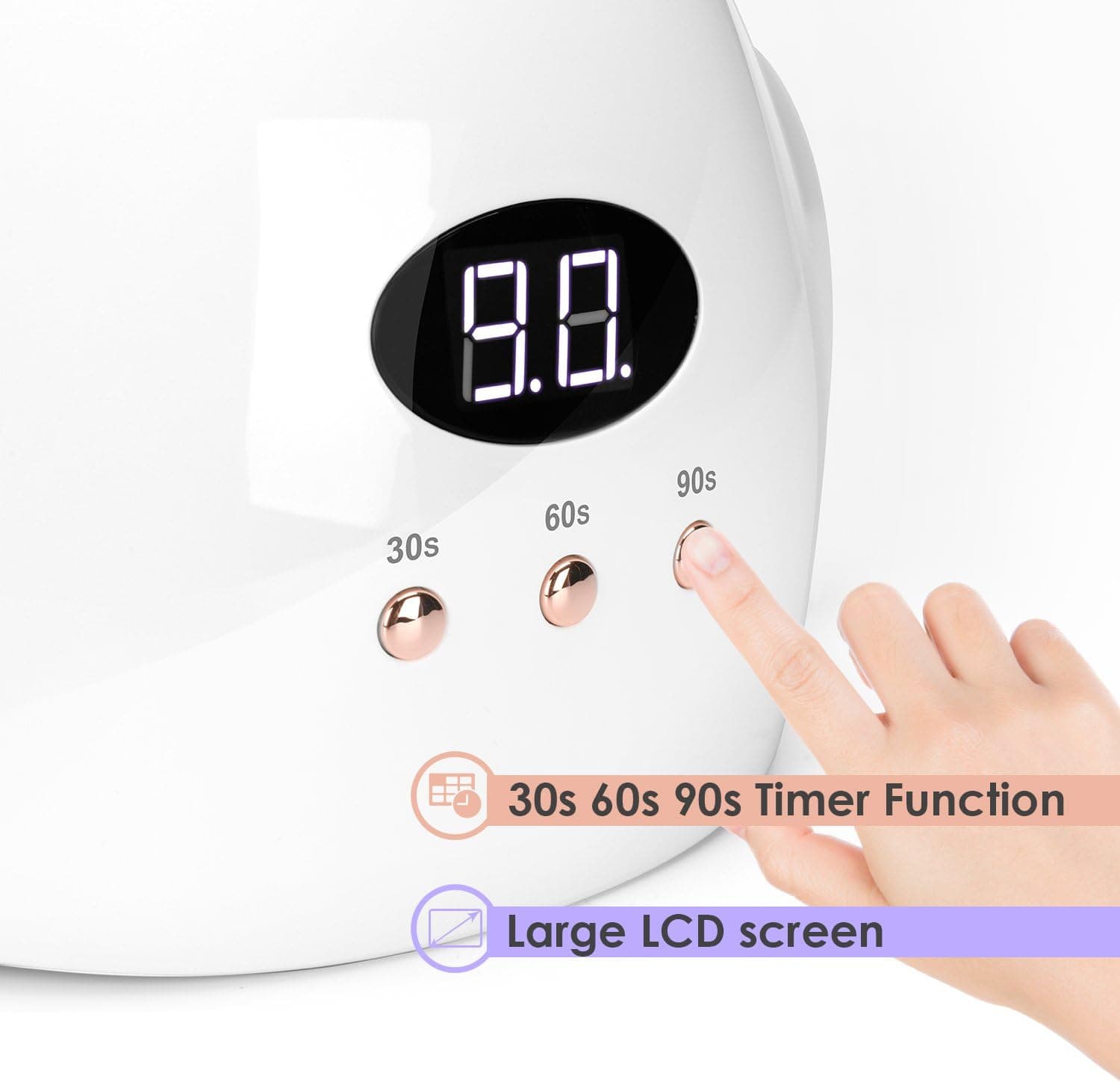 دستگاه لاک خشک‌کن اوشن | لامپ ناخن OCEAN LED/UV — تصویر ۳