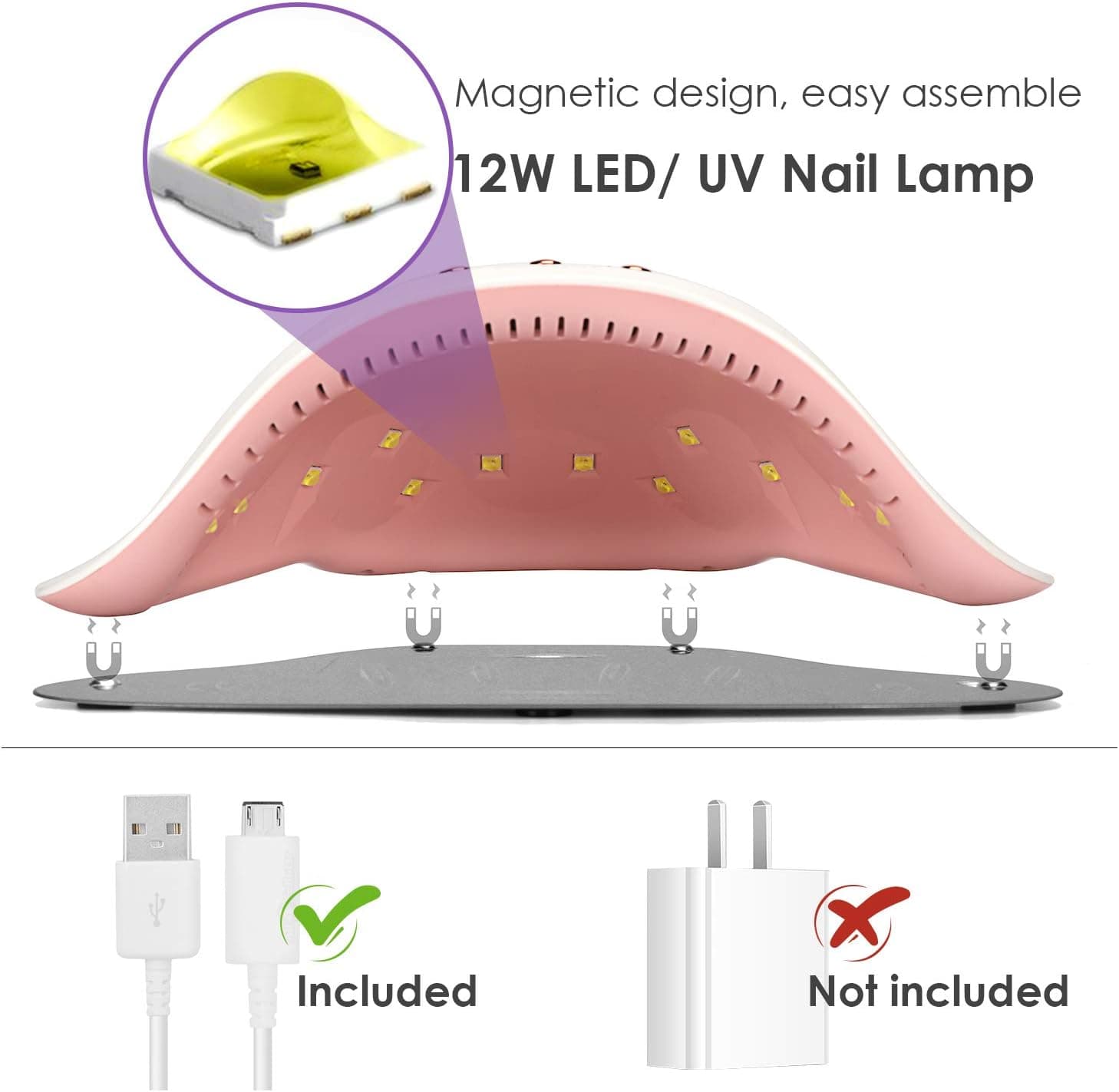 دستگاه لاک خشک‌کن اوشن | لامپ ناخن OCEAN LED/UV — تصویر ۸
