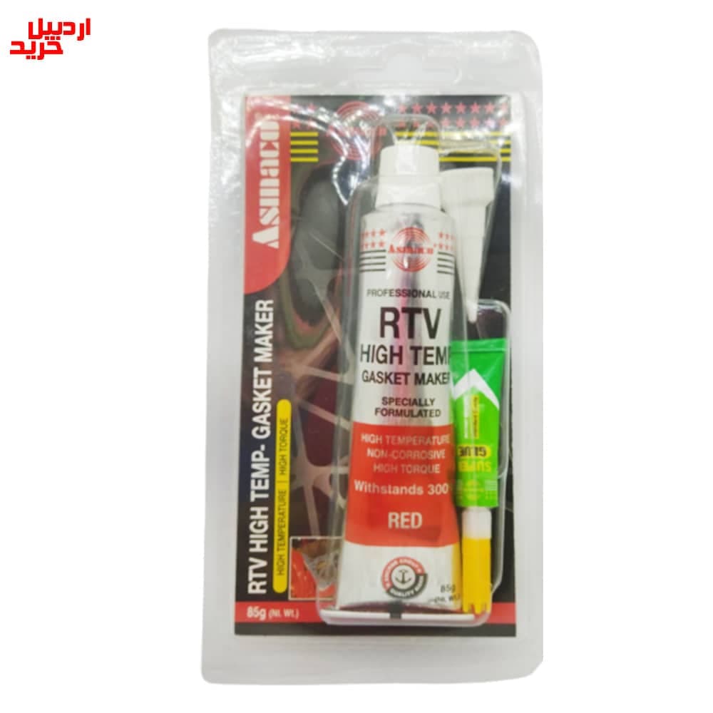 چسب واشرساز حرارتی RTV قرمز آسماکو asmaco rtv high temp gasket maker 85gr