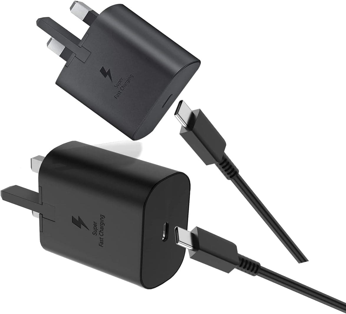 شارژر دیواری فست سامسونگ 45W همراه با کابل | سازگار با سری S23 و S22 اولترا — تصویر ۲