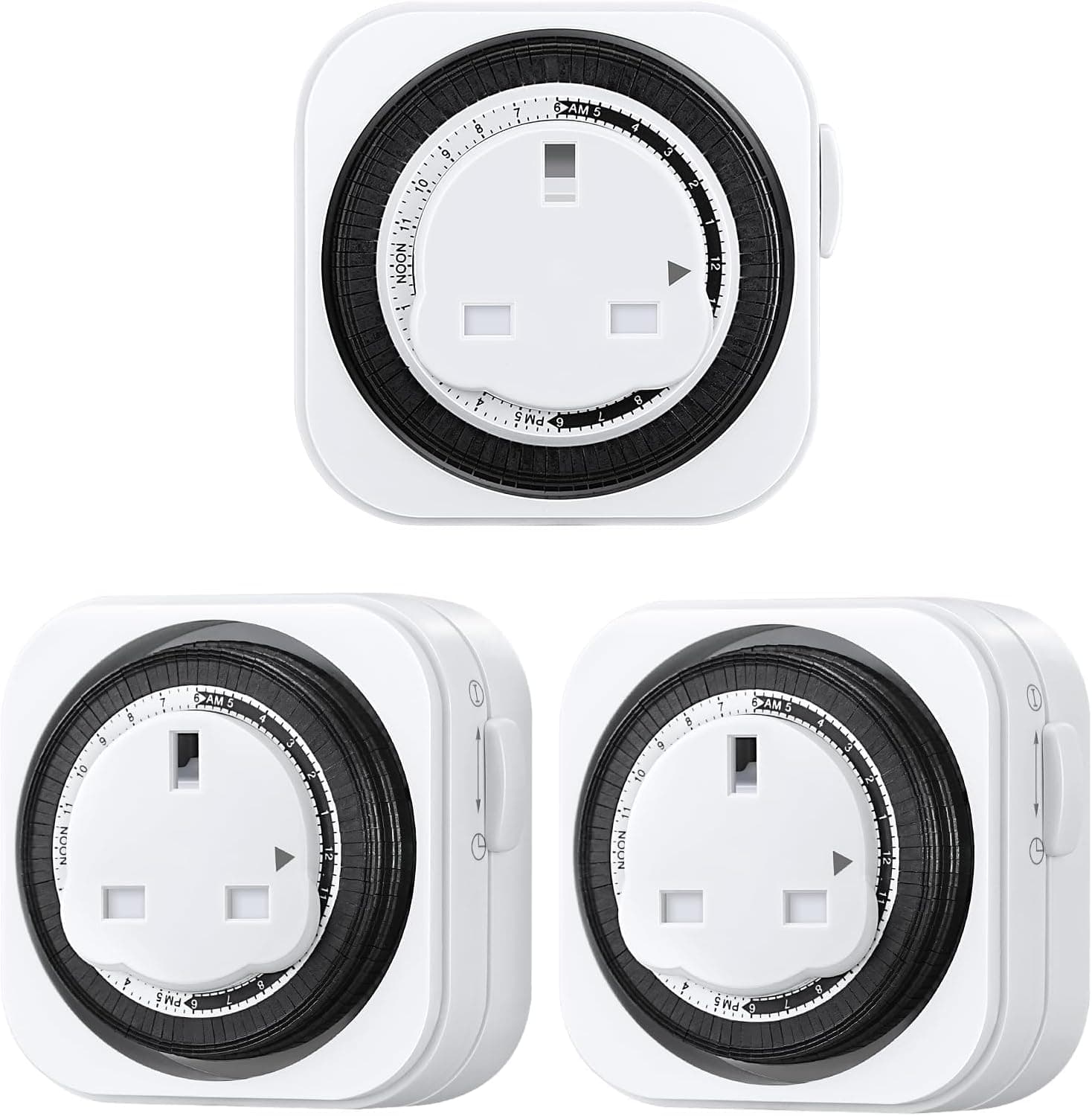 تایمر مکانیکی پریز برق دوئن ويلس بسته 3تایی | DEWENWILS Mechanical Indoor Timer Socket 3-Pack