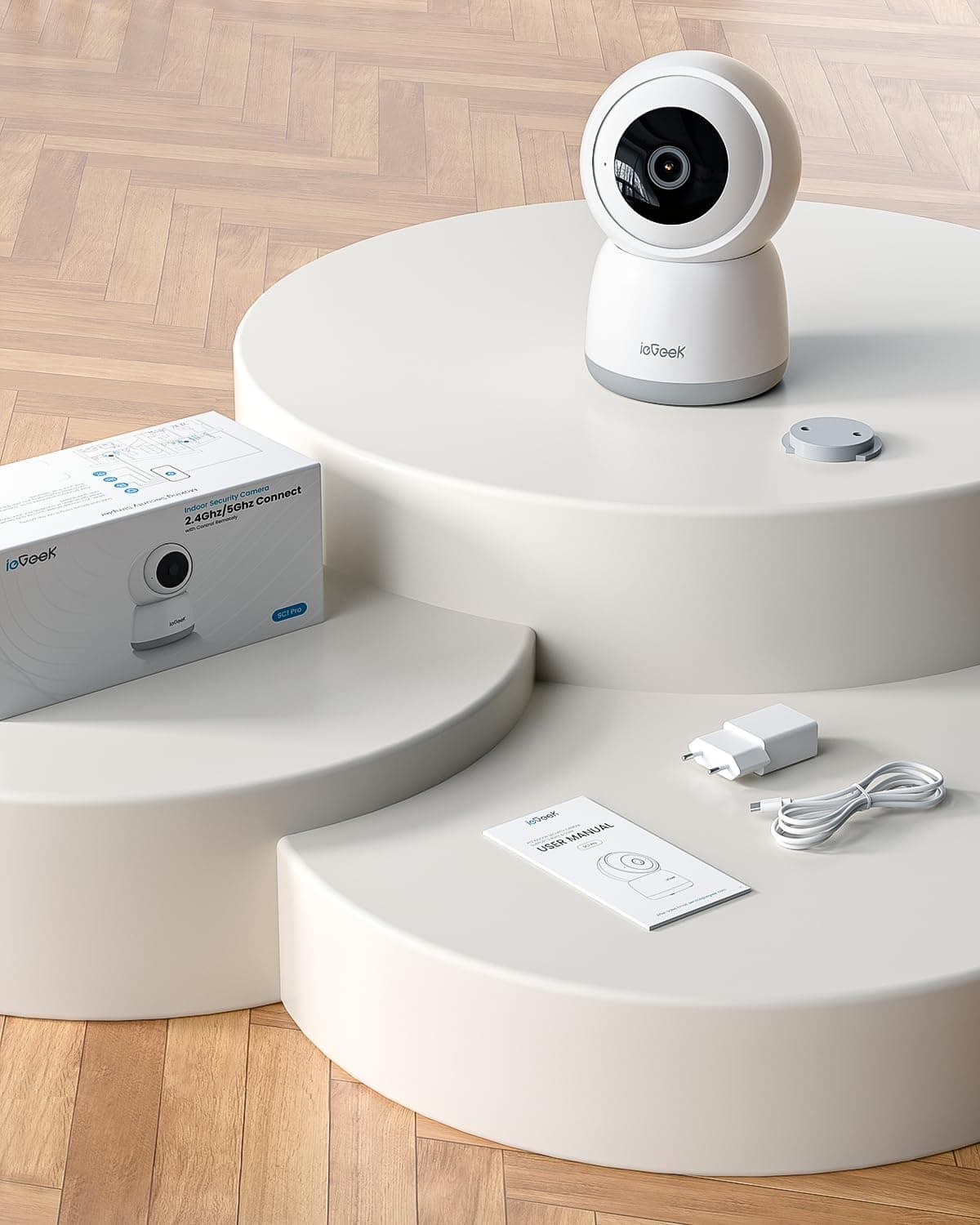 دوربین امنیتی وای فای ieGeek SC1 Pro با چرخش 360 درجه | ieGeek WiFi Security Camera — تصویر ۳