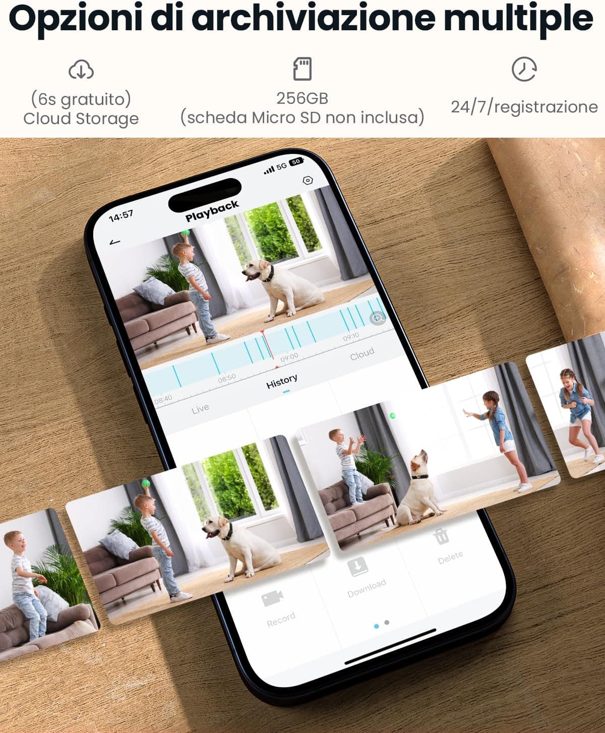 دوربین امنیتی وای فای ieGeek SC1 Pro با چرخش 360 درجه | ieGeek WiFi Security Camera — تصویر ۵