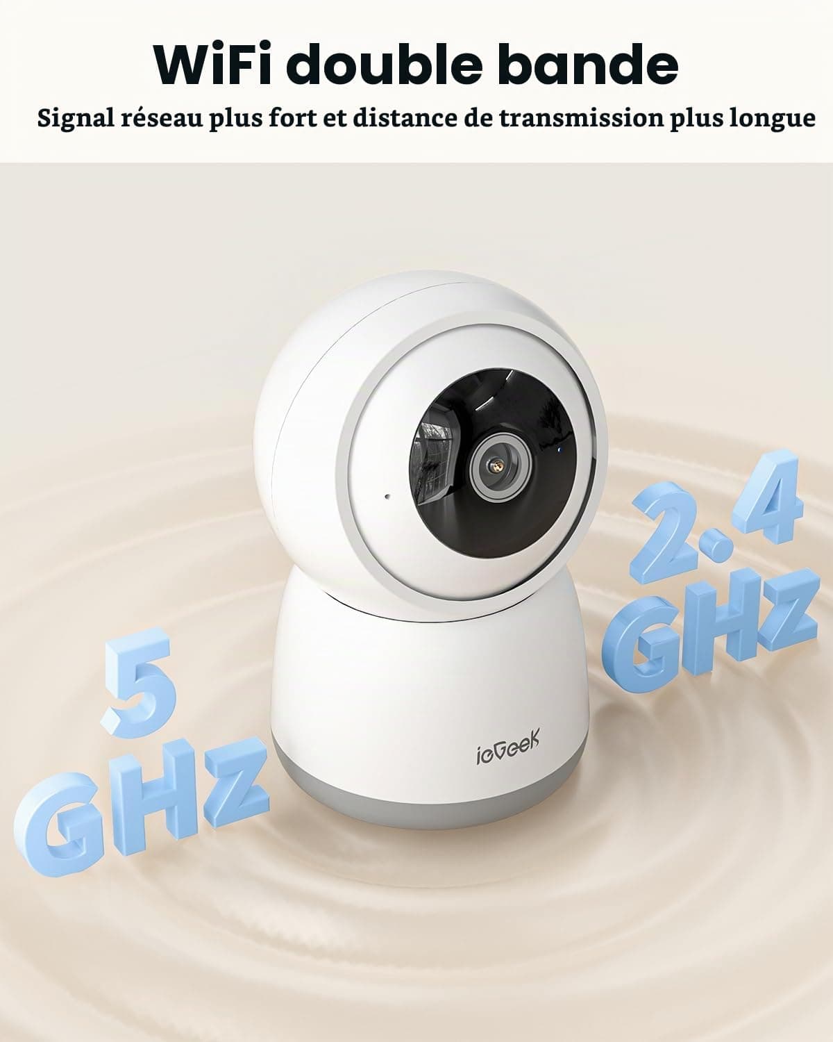 دوربین امنیتی وای فای ieGeek SC1 Pro با چرخش 360 درجه | ieGeek WiFi Security Camera — تصویر ۹