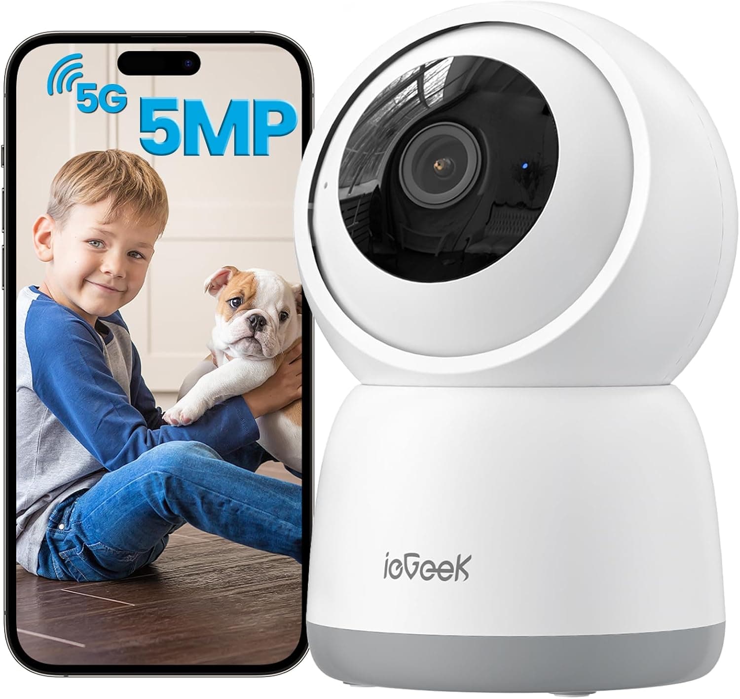 دوربین امنیتی وای فای ieGeek SC1 Pro با چرخش 360 درجه | ieGeek WiFi Security Camera