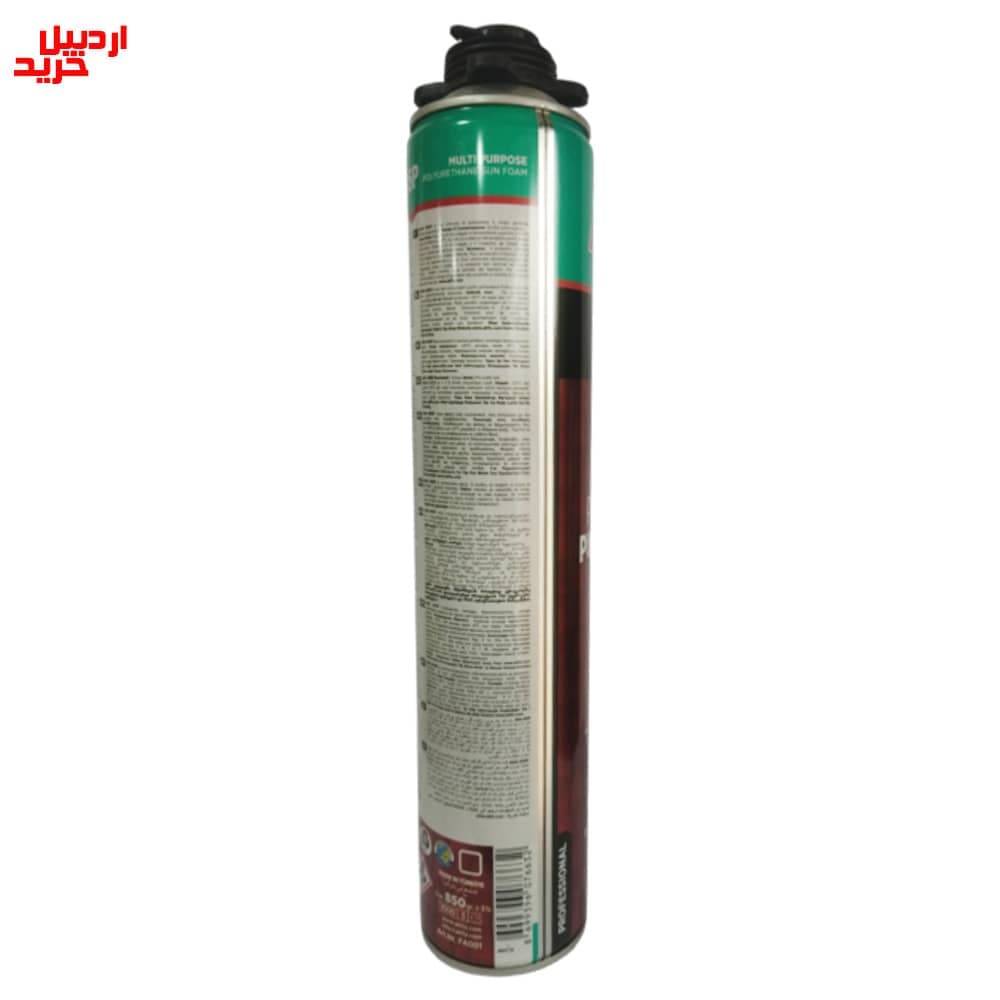اسپری فوم گانخور پلی اورتان آکفیکس AKFIX multi purpose pu gun foam 805P — تصویر ۹