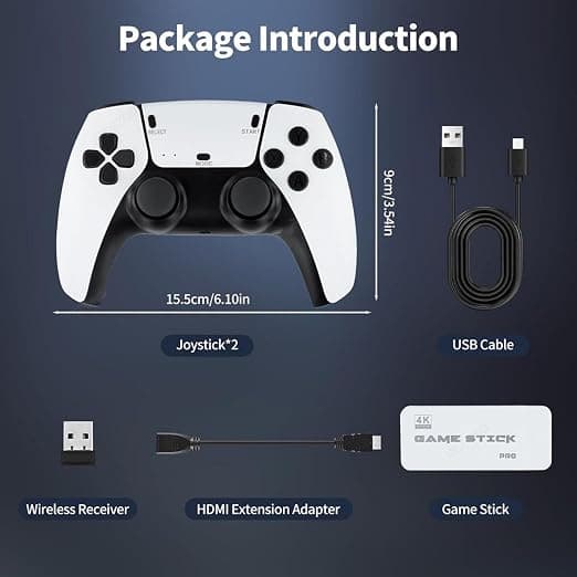 کنسول بازی رترو بی‌سیم | Wireless Retro Game Stick 20000+ Games — تصویر ۳