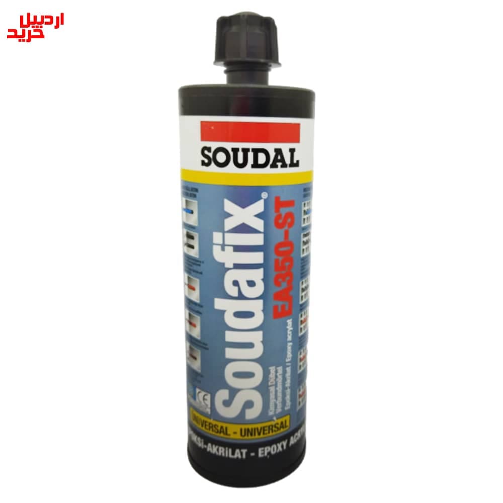 چسب کاشت میلگرد دو جزئی سودافیکس ea350-st سودال soudal soudafix epoxy acrylate ea350-st 410ml — تصویر ۲