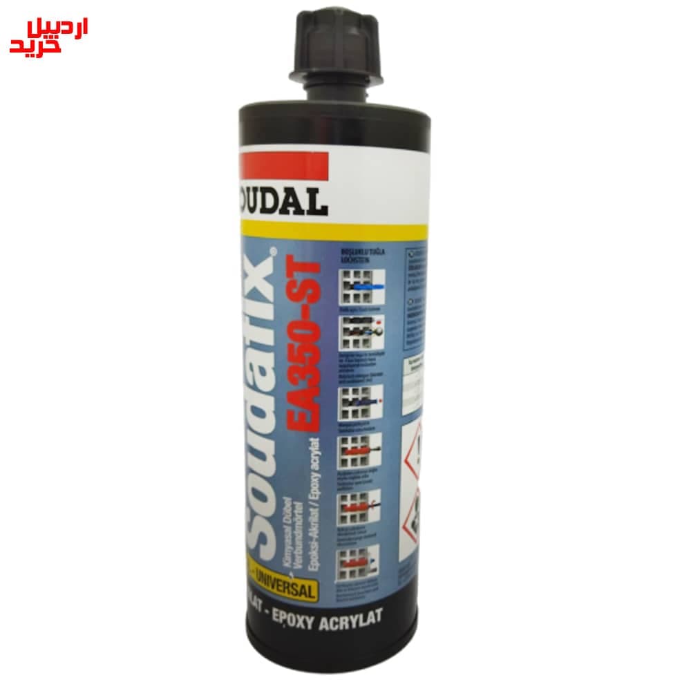 چسب کاشت میلگرد دو جزئی سودافیکس ea350-st سودال soudal soudafix epoxy acrylate ea350-st 410ml — تصویر ۳