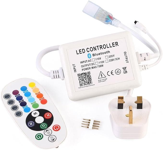 کنترلر بلوتوث و IR ریسه ال‌ای‌دی | GreenSun 24 Key RGB LED Controller