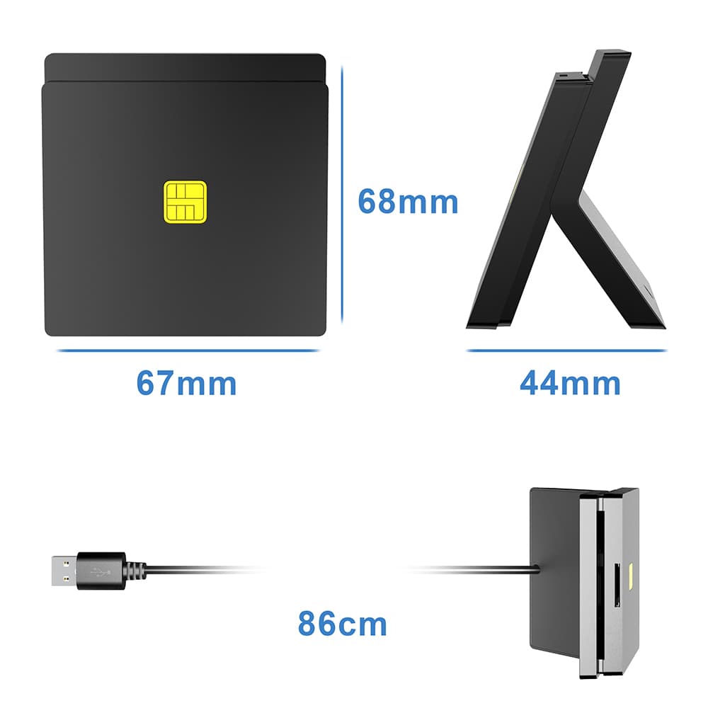کارت خوان هوشمند USB راکتک | Rocketek Smart Card Reader — تصویر ۳
