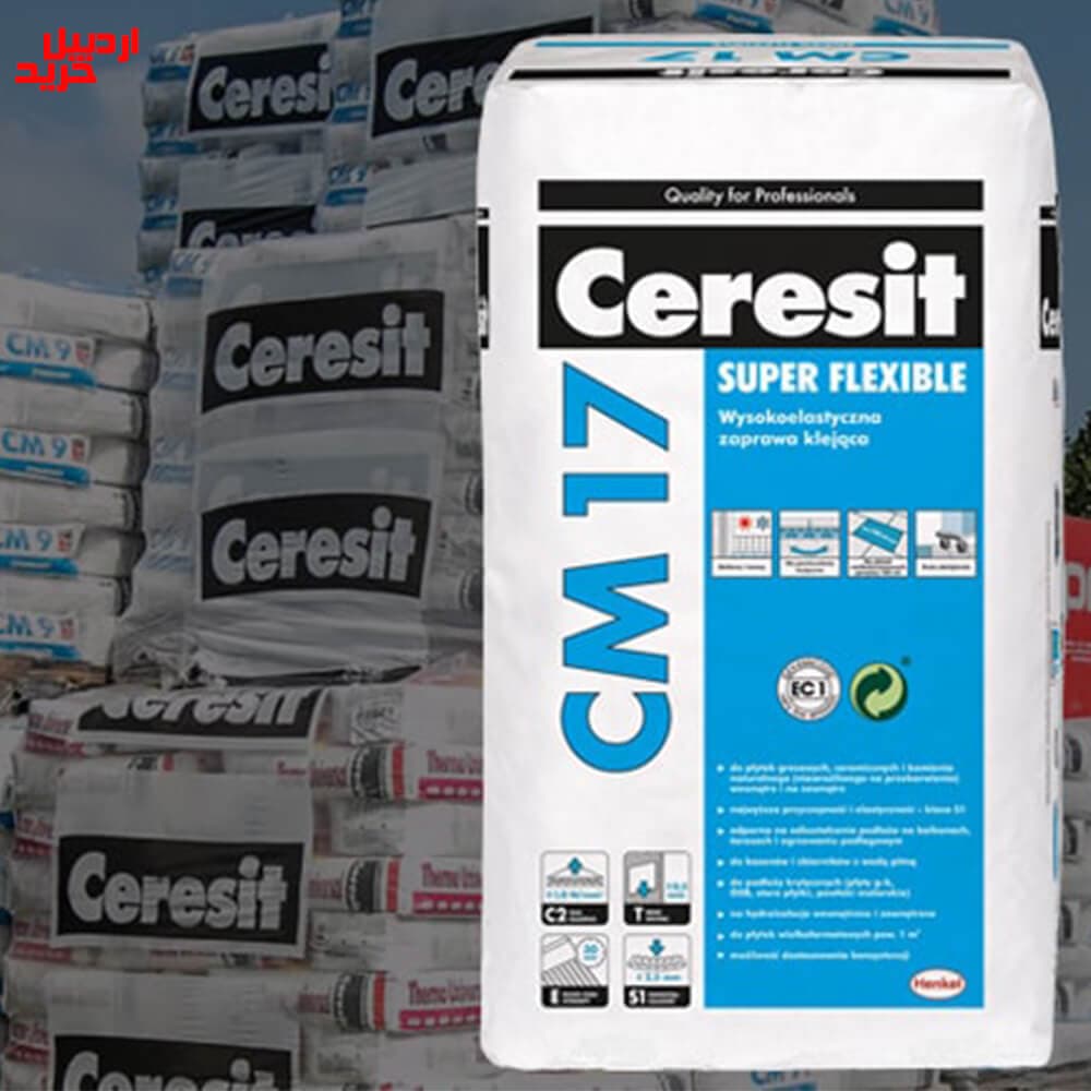 چسب کاشی پرسلان پودری سرزیت هنکل مدل cm 17 سفید henkel ceresit CM 17 white — تصویر ۷