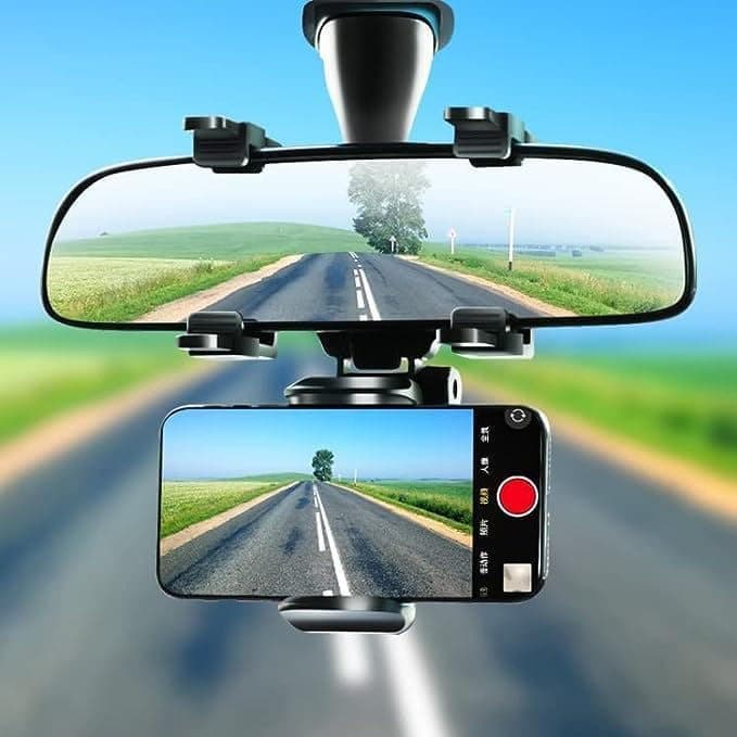 هولدر گوشی آینهای خودرو ۳۶۰ درجه | 360° Rotatable Car Phone Holder