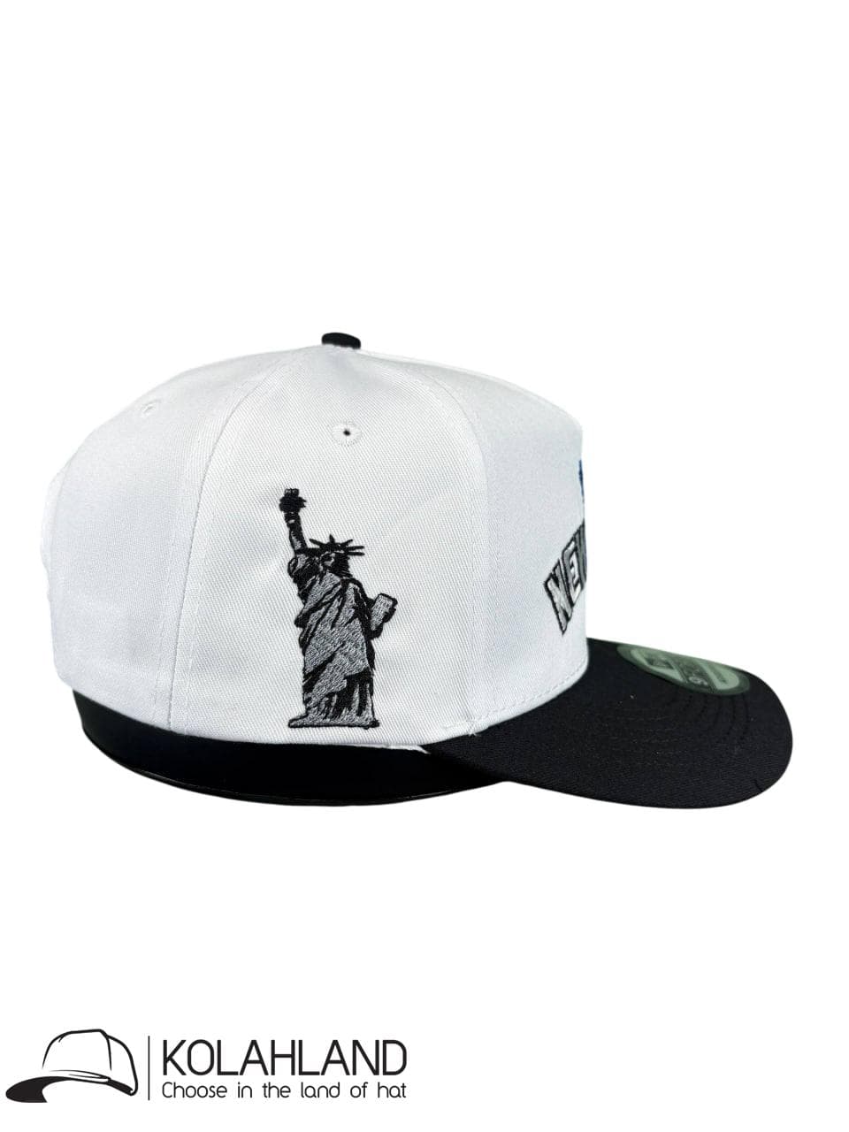 کلاه نقابدار بیسبالی اسنپ بک (ADJUSTABLE) NEW YORK سفید مشکی کد184 — تصویر ۳