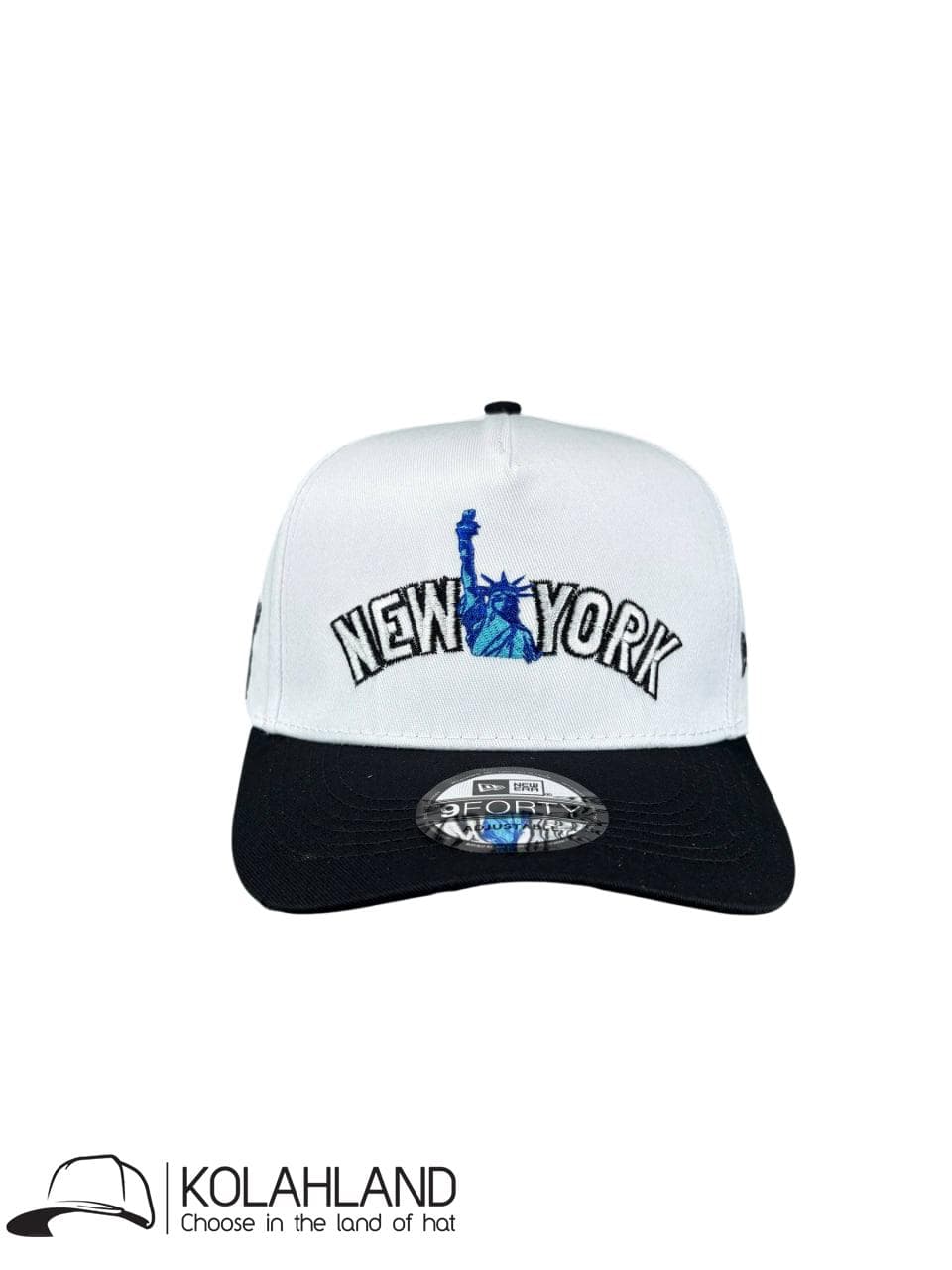 کلاه نقابدار بیسبالی اسنپ بک (ADJUSTABLE) NEW YORK سفید مشکی کد184 — تصویر ۴