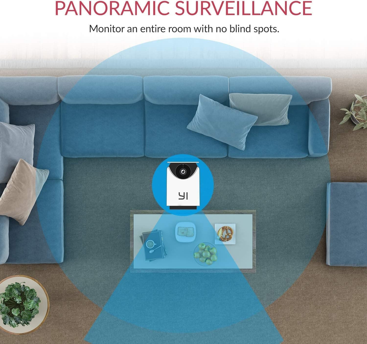 دوربین 1080P نظارتی YI مدل YHS.5020 وای فای | YI Dome 1080p IP Camera — تصویر ۶