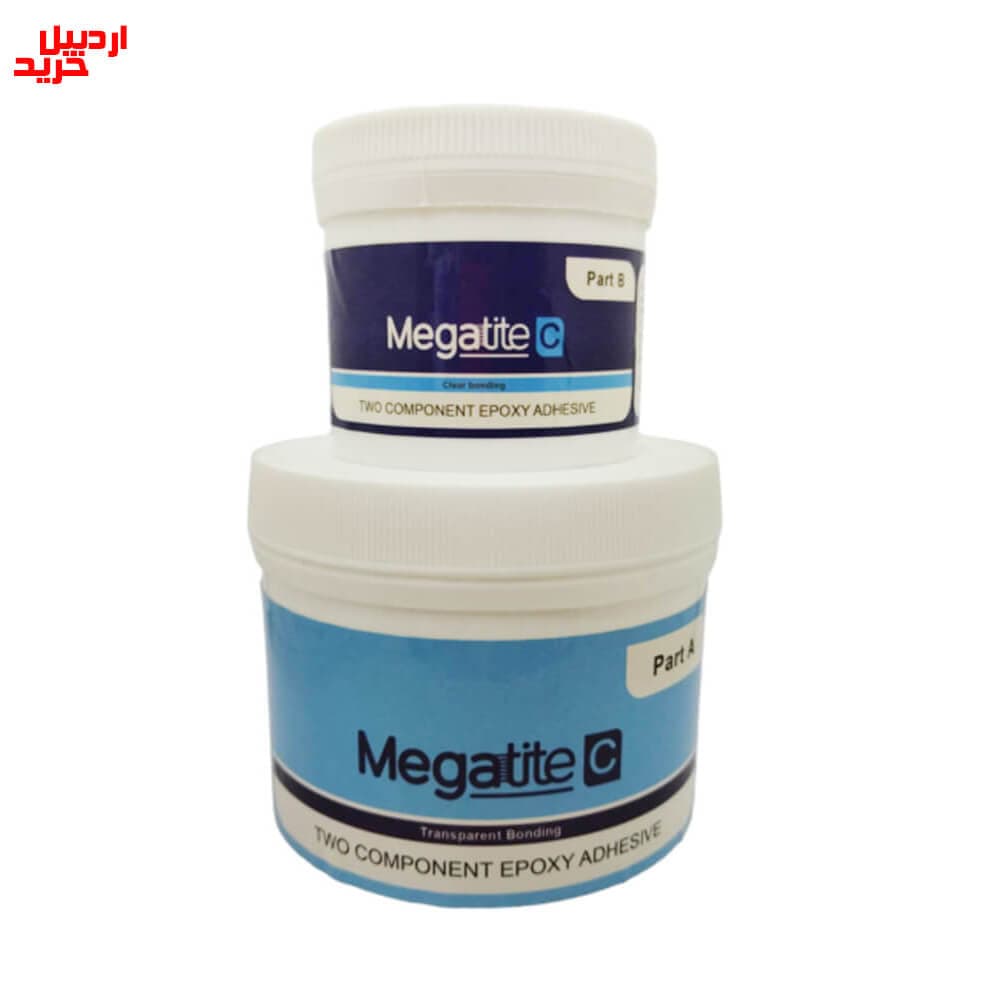 چسب اپوکسی دوجزئی شفاف مگاتایت سی- 1کیلوگرم Two Component Epoxy Adhesive Megatite C