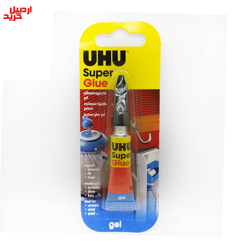 چسب ژل سوپرگلو اوهو UHU super glue gel 2g