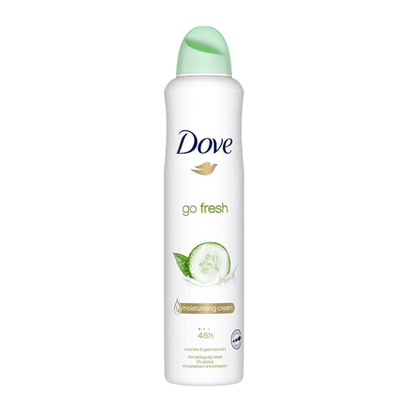 اسپری ضد تعریق زنانه داو مدل Go Fresh رایحه خیار و چای سبز حجم 250 میل — تصویر ۳
