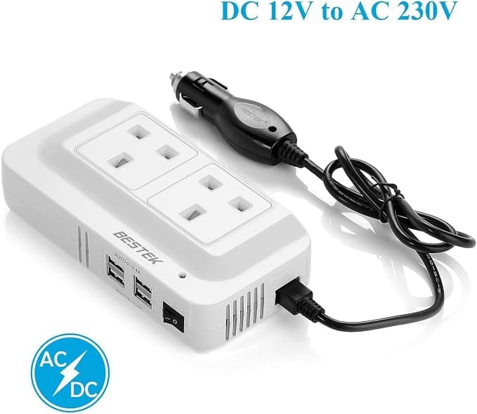 اینورتر مبدل برق خودرو بستک ۲۰۰ وات | BESTEK 200W Power Inverter — تصویر ۳