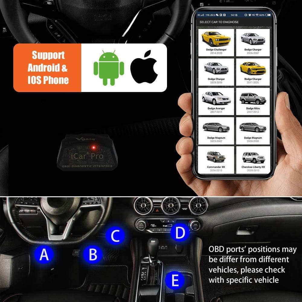 اسکنر و عیب‌یاب خودرو بلوتوثی ویگیت iCar Pro | Vgate iCar Pro OBD2 — تصویر ۷