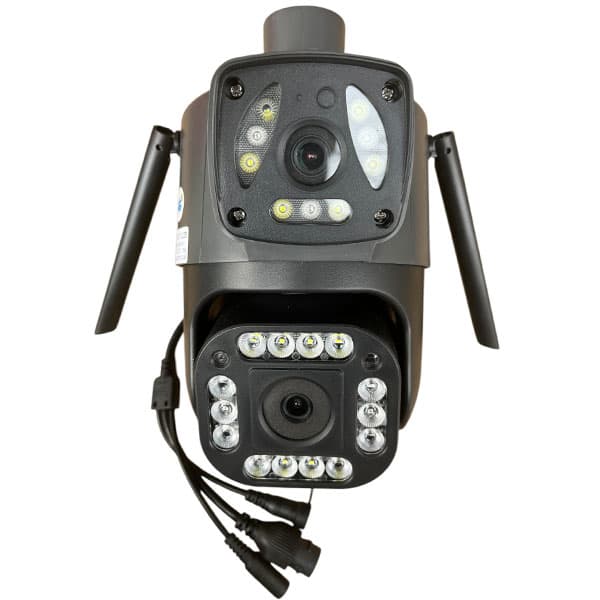 دوربین V10 اسپید دام 4 مگا 2لنز چرخشی4G سیم کارتیV380 — تصویر ۳