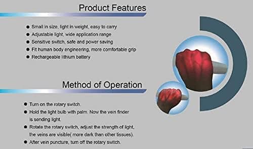 دستگاه رگ یاب مادون قرمز مجهز به کابل برق | Infrared Vein Finder — تصویر ۶