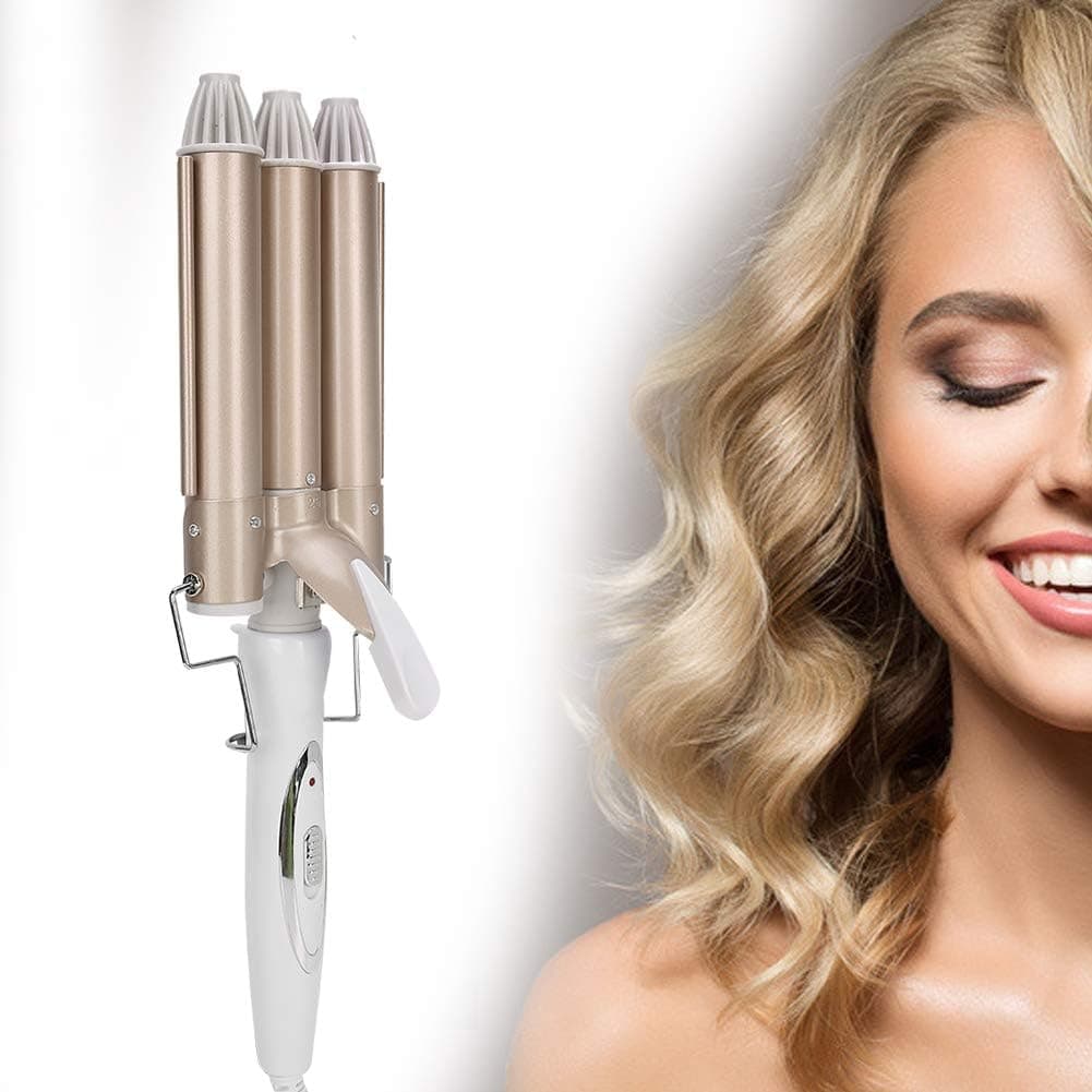 فرکننده مو سه لوله‌ای تاپ فور اور 25 میلی‌متری مدل JD-016 با تنظیم دما | TOP4EVER 3 Barrel Curling Iron