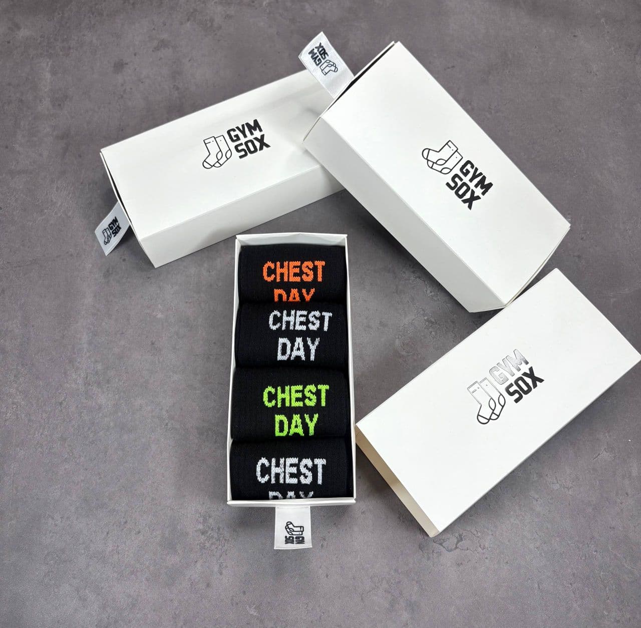 جوراب ساقدار پنبه باشگاهیCHEST DAY برند GYM SOX کدDOM003