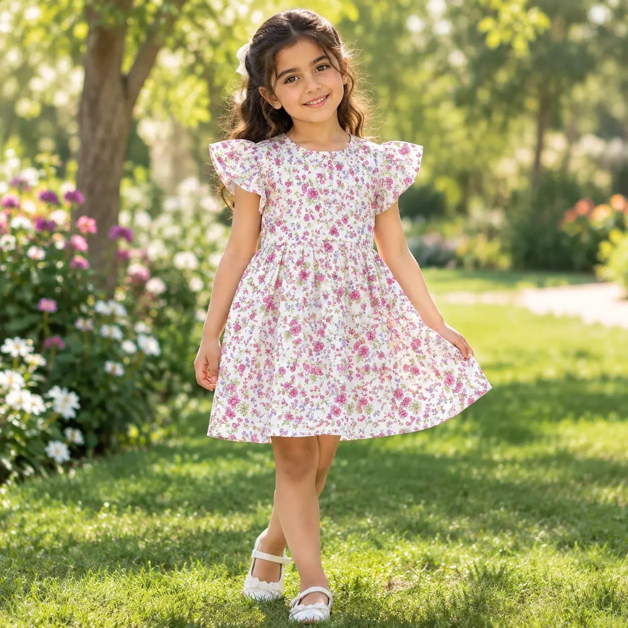 پیراهن دخترانه شیلا کد 4748