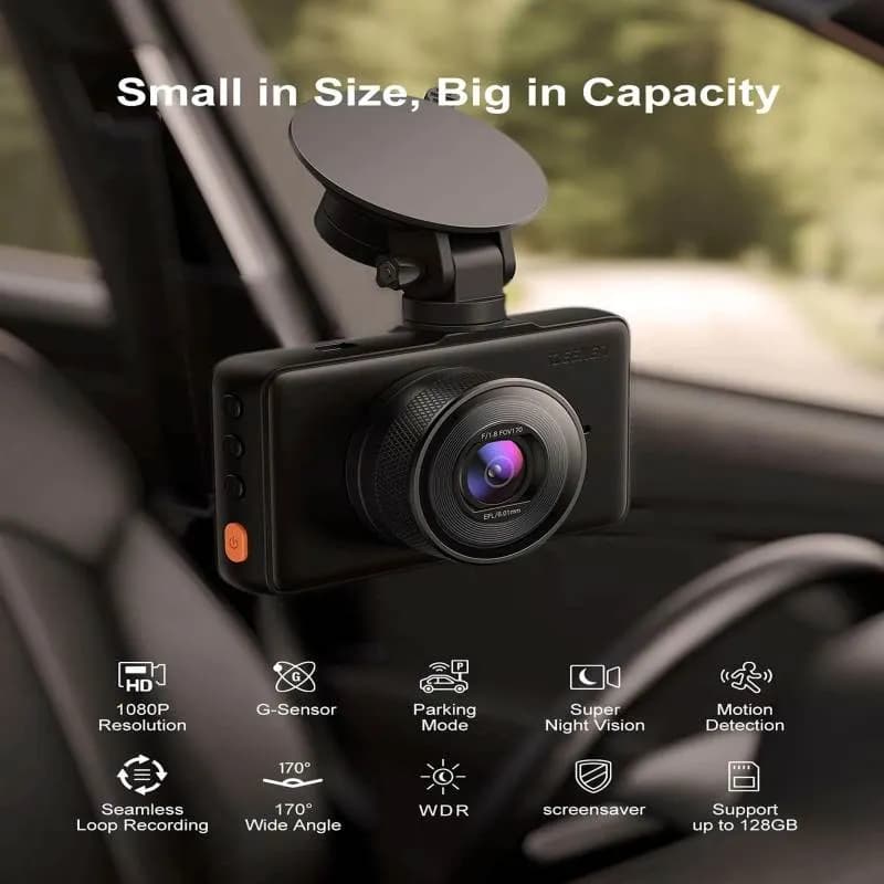 دوربین ثبت وقایع خودرو iZEEKER مدل GD100 با کیفیت 2.5K و نمایشگر 3 اینچی | iZEEKER 2.5K Dash Cam — تصویر ۸